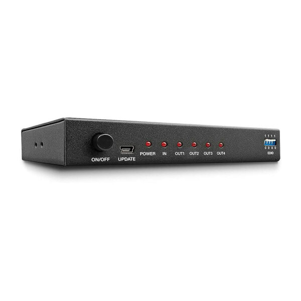 Lindy 38159 HDMI‑Splitter, 4 Ausgänge (4‑Port), 10,2 Gbit/s Bandbreite, 4K@30Hz, 8‑Bit Farbtiefe