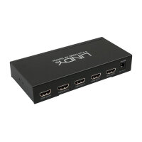 Lindy 38159 HDMI‑Splitter, 4 Ausgänge (4‑Port), 10,2 Gbit/s Bandbreite, 4K@30Hz, 8‑Bit Farbtiefe