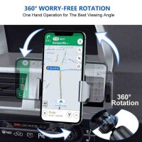 Miracase Smartphone Car Holder, Air Vent Clip, 360° Rotatable, Adjustable, Universal Fit, Non-Slip Clamp
