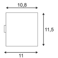 SLV 232535 Sitra Cube Wandleuchte, Anthrazit,...
