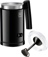 Melitta 1014-02 Cremio – elektrischer Milchaufschäumer, kompakt, schwarz, für cremigen Milchschaum