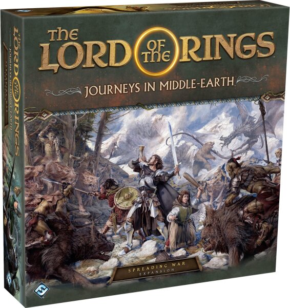 Fantasy Flight Games, Journey through Middle-earth: Spread of War, Miniatures Game, 1–5 players, ages 14+, 60–120 min, multicolor