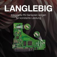 Seagate IronWolf ST16000VN001, 16TB 3,5" NAS HDD, SATA 6Gb/s, 7200rpm, CMR, 256MB Cache, silber, 3 Jahre Rescue Service