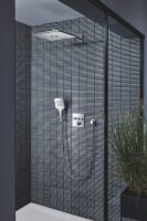 GROHE Rainshower 130 SmartActive Cube Handbrause, 3 Strahlarten, eckig, chrom, Modell 26582000