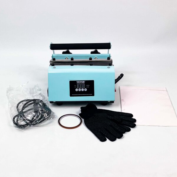 VEVOR Heat Press WBFHPM300Z, Transfer Press, incl. Transfer Paper, Gloves & Adhesive Tape, 30x25cm, 1200W