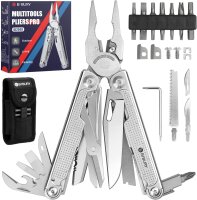 BiBURY BI2049 Multitool, faltbare Edelstahl-Zange, mit...