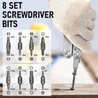 BiBURY BI2049 Multitool, faltbare Edelstahl-Zange, mit Schere & Schraubendreher, ideal für Camping, Outdoor, Geschenk für Männer