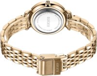 BURKER Ruby Petite Damenuhr, klassisch, rund, analog, 3 ATM wasserdicht, Lederarmband, 28 mm, Geschenkidee für Frauen