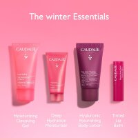 Caudalie 511P1 Reise-Essentials Winterset 2025, Limited Edition, Pflegeset mit Feuchtigkeitscreme, Reinigungsschaum, Lippenpflege