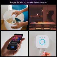 Philips Hue Essential Starter-Set, 929004235412, 4x E27 White & Color Ambiance, dimmbar, 2200-6500K, Bridge, Alexa/Google/Apple kompatibel
