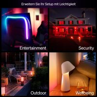Philips Hue Essential Starter-Set, 929004235412, 4x E27 White & Color Ambiance, dimmbar, 2200-6500K, Bridge, Alexa/Google/Apple kompatibel
