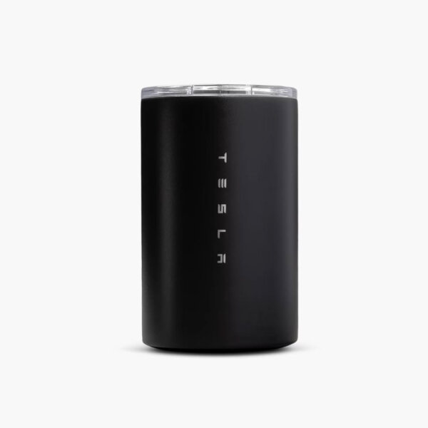 Tesla On the Road Thermobecher 295ml, matt schwarz, doppelwandig, auslaufsicher, isoliert, für heiße & kalte Getränke