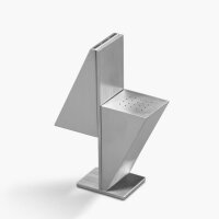 Tesla Salz- und Pfefferstreuer Set, Edelstahl, Silber, modernes Design, langlebig, leicht nachfüllbar