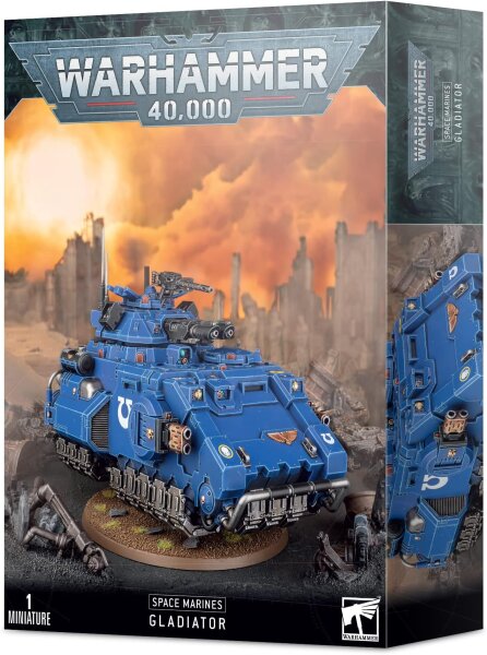 Games Workshop Warhammer 40,000 Space Marines Gladiator Tank, 1 kit, model 48-37, versatile equipment options