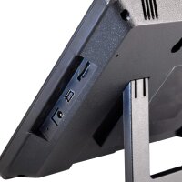 dnt WeatherScreen PRO DNT000008, WLAN-Wetterstation mit Datenlogger, App-Steuerung, Raumklima-Überwachung, Schwarz/Weiß