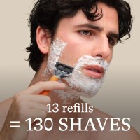 Harrys Herrenrasierer mit blauem Griff, Set inkl. 13 Rasierklingen