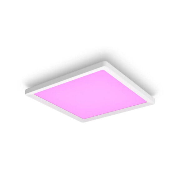 Philips Hue Tento LED-Panel White & Color Ambiance, 39,5 × 39,5 cm, smarte dimmbare Farb- und Weißbeleuchtung, Weiß