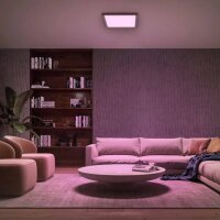 Philips Hue Tento LED-Panel White & Color Ambiance, 39,5 × 39,5 cm, smarte dimmbare Farb- und Weißbeleuchtung, Weiß