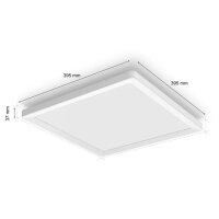 Philips Hue Tento LED-Panel White & Color Ambiance, 39,5 × 39,5 cm, smarte dimmbare Farb- und Weißbeleuchtung, Weiß