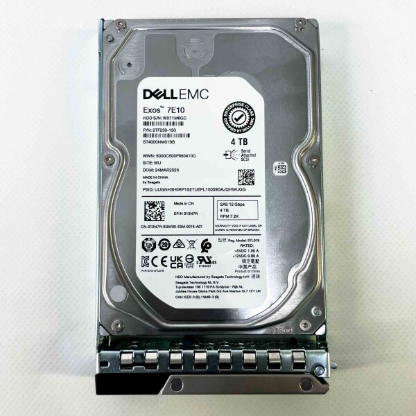 Dell WX11M6GC Exos 7E10 SAS-Festplatte 4 TB 12 Gbps 7.2K RPM