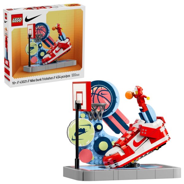 LEGO Nike Dunk Trickshot Set – 454 pieces, plastic, ages 10+