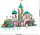 LEGO Disney Princess 43267 Schloss-Set, detailreich, inkl. Arielle, Rapunzel, Mulan, Jasmin, Vaiana Figuren, Spielzeug ab 6 Jahren