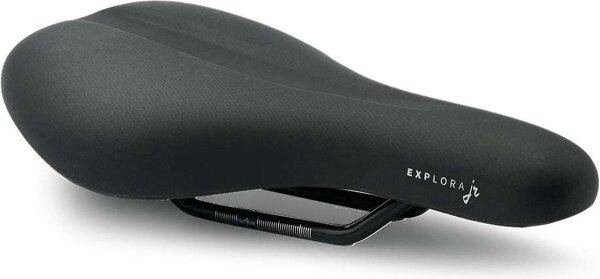 Selle Royal Explora Junior Fahrradsattel, schwarz, für 16-20 Zoll Kinderfahrräder, ergonomisch, komfortabel, stoßdämpfend