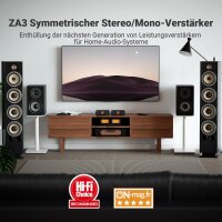Fosi Audio ZA3 HiFi Amplifier, TPA3255, Stereo/Mono, XLR/RCA/12V Trigger, Mini Monoblock for Desktop Speakers/Subwoofer