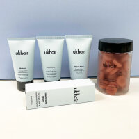 UKLASH Beauty Set, 5 UKHAIR, 2 UKLIPS, 3 UKLASH, 2 UKBROWN, Eyelash & Brow Care, Hair Serum, Lip Care