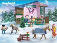 Playmobil 71952 Advent Calendar, Horses of Waterfall, Christmas Baking in the Riding Café, Toy Figures, Horses, Accessories, Christmas Set