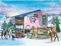 Playmobil 71952 Advent Calendar, Horses of Waterfall, Christmas Baking in the Riding Café, Toy Figures, Horses, Accessories, Christmas Set