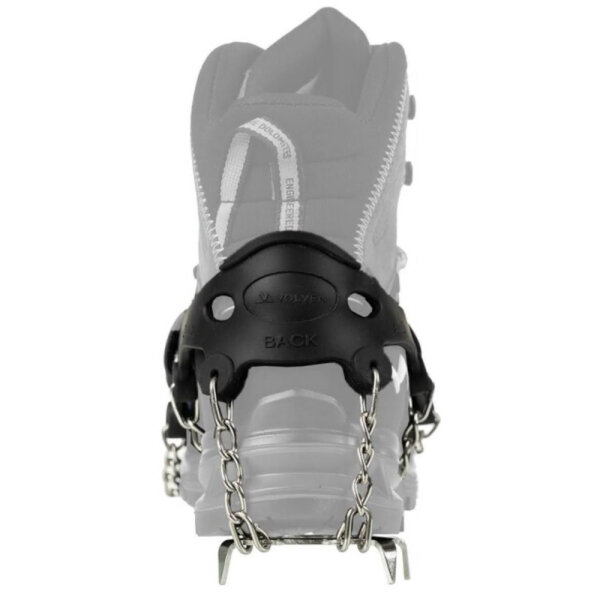 VOLVEN Pro Traxion S Mini Crampons 36-38, 485g, black, non-slip, compact, for winter hiking