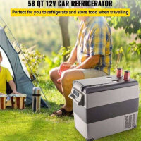 VEVOR Mini Kompressor-Kühlbox 55L, tragbarer Outdoor- und Auto-Kühlschrank, mit Kratzern, leise, energiesparend