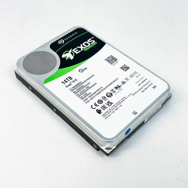 Seagate Exos X18 ST14000NM005J, 14TB SAS Festplatte, hohe Kapazität, schnelle Übertragung, für Unternehmen