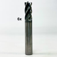 V7 Plus GMF57120, 5 pieces, end mill, 4-flute, 12 mm diameter, 12 mm shank, 26 mm cutting length, 83 mm overall length