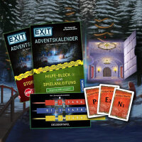 EXIT Advent Calendar, puzzle game, 24 doors, Christmas edition, exciting escape room puzzles, family advent game