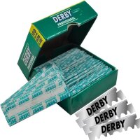 Derby Professional Razor Blades, 3-pack, 300 pieces, disposable blades for straight razors, rustproof, precise cut