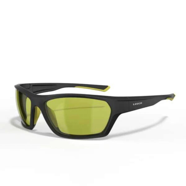 Leech ATW2 Tac Yellow, Angelbrille A2302C, Polarisationsbrille mit gelben Gläsern, UV-Schutz, leichter Rahmen