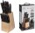 five simply smart knife block 151170, 11-piece, with scissor sharpener, stainless steel knives, non-slip block, kitchen knife set
