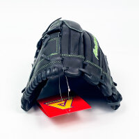 Akadema ADU135 Baseball Glove, Left-Handed, Black-Green, 13.5 Inch, Professional Model, Durable Leather