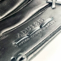 Akadema ADU135 Baseball Glove, Left-Handed, Black-Green, 13.5 Inch, Professional Model, Durable Leather