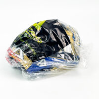 Akadema ATP2 Baseballhandschuh, Linkshänder, gelb-blau, 11,5 Zoll, leichtes Design, weiches Leder, für Infield-Spieler