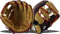 Akadema ACR4 Baseball Glove, Left-Handed, Black/Sand/Red,...