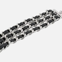 The Kooples womens bracelet AFBI31013K, leather and...