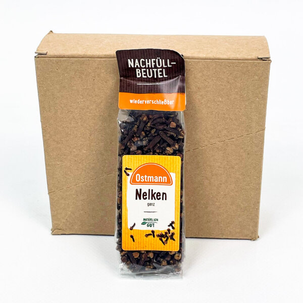 Ostmann Nelken ganz 6er Pack, Nachfüllbeutel, wiederverschließbar, 35g je Beutel, MHD 07/2030, Artikel 10805390