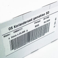 Ostmann Koriandersaat gemahlen, 25g, Mindesthaltbarkeit 06/2028, Gewürz, Artikelnummer 10804177