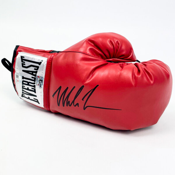 Everlast GLOVTY0001 Boxhandschuh, rot, signiert von Mike Tyson, Sammlerstück, Unikat