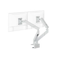 Secretlab Magnus Dual Monitor Arm, Modell M-MONARM2-WHT, Monitorhalterung, Pure White, höhenverstellbar, Kabelmanagement, für 2 Monitore