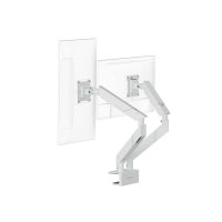 Secretlab Magnus Dual Monitor Arm, Modell M-MONARM2-WHT, Monitorhalterung, Pure White, höhenverstellbar, Kabelmanagement, für 2 Monitore