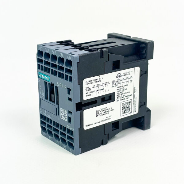 Siemens SIRIUS 3RT2016-2BB42 Schütz, 24V AC, 50/60Hz, 3-polig, kompakt, für Motorsteuerung